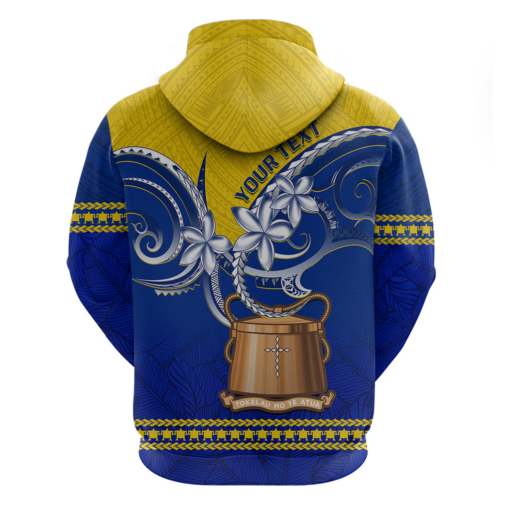 Personalised Tokelau Hoodie Tokelauan Tatau Plumeria Special Style LT14 - Polynesian Pride