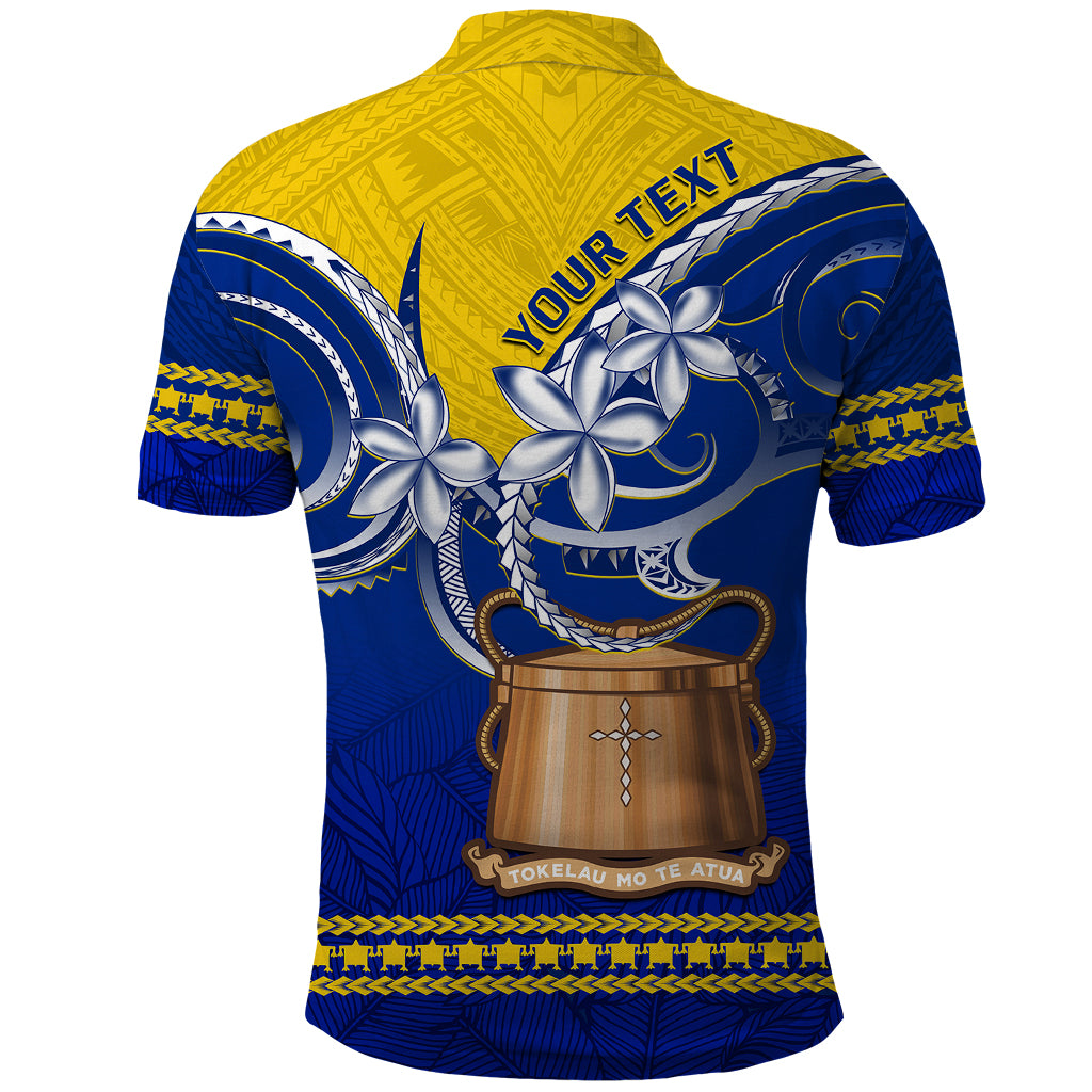 Personalised Tokelau Polo Shirt Tokelauan Tatau Plumeria Special Style LT14 - Polynesian Pride