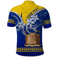 Personalised Tokelau Polo Shirt Tokelauan Tatau Plumeria Special Style LT14 - Polynesian Pride
