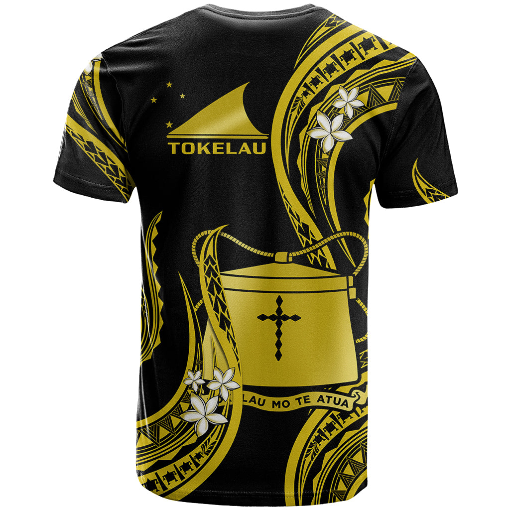 Tokelau T Shirt Tokelauan Tatau With Badge Yellow LT14 - Polynesian Pride