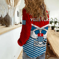 (Custom Personalised) West Papua Women Casual Shirt Coat Of Arms And Morning Star Flag LT14 - Polynesian Pride