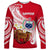 (Custom Personalised) Samoa Long Sleeve Shirt Ula Fala Kava Bowl Plumeria Polynesian Red LT14 Unisex Red - Polynesian Pride