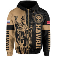 Hawaii King Polynesian – Zip-Up Hoodie – Lawla Style - Polynesian Pride