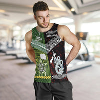New Zealand And Cook Islands Men Tank Top Together - Red LT8 - Polynesian Pride