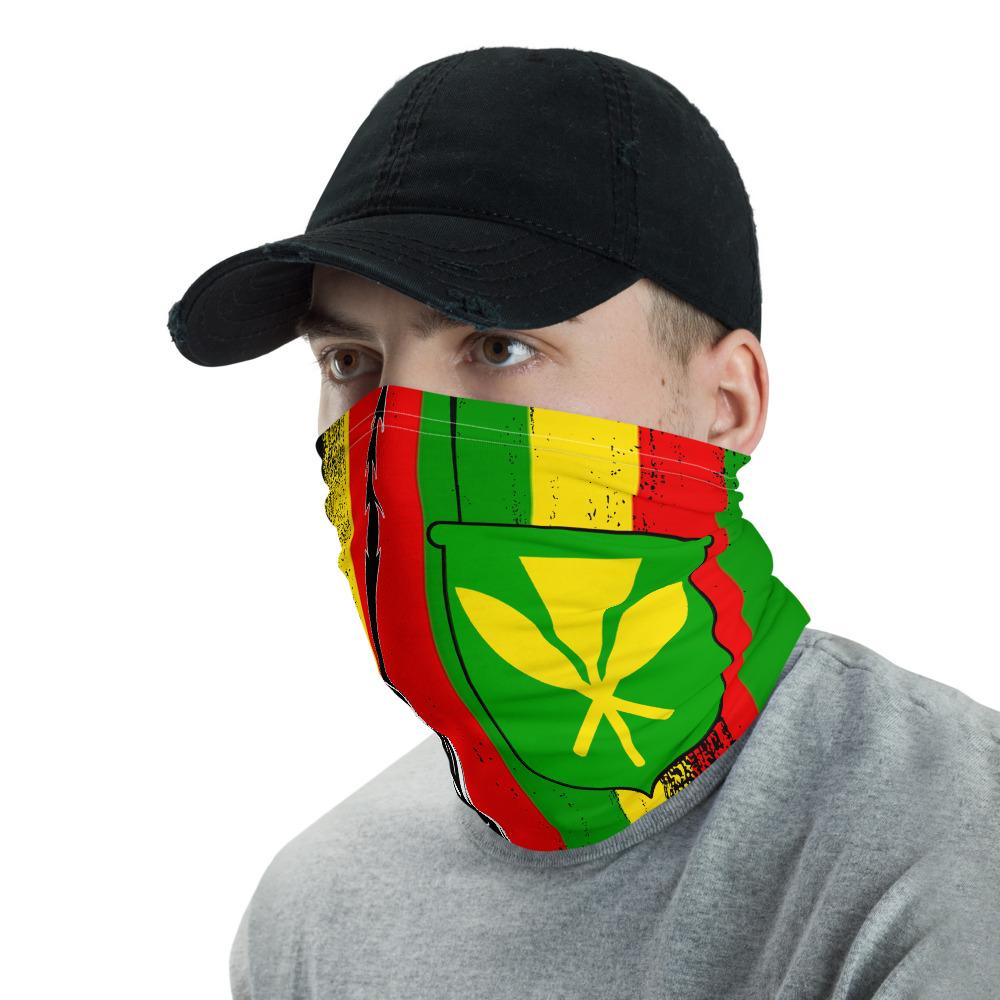 Hawaii King Falg Kanaka Maoli Neck Gaiter - Polynesian Pride