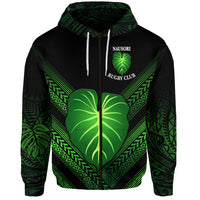 Custom Fiji Nausori Rugby Zip Hoodie Creative Style NO.1, Custom Text and Number LT8 - Polynesian Pride
