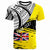Niue Custom T Shirt Niue Flag Style With Claw Pattern Unisex Yellow - Polynesian Pride
