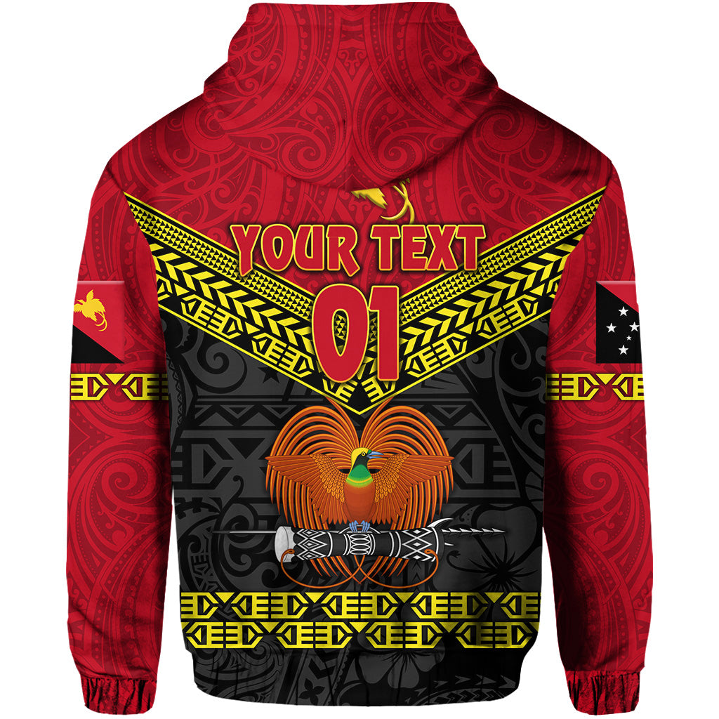 Custom Papua New Guinea Kumuls Hoodie Simple Style Black Vibes LT8 - Polynesian Pride