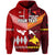 Custom Papua New Guinea Tonga Hoodie Polynesian Together Bright Red LT8 - Polynesian Pride