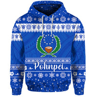 Custom FSM Pohnpei Christmas Hoodie Simple Style LT8 - Polynesian Pride