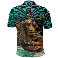 New Zealand Polo Shirt, Maori Waka Taua Golfs Shirt - Polynesian Pride