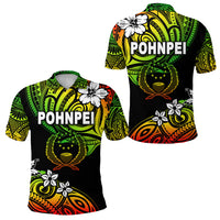 FSM Pohnpei Polo Shirt Unique Vibes Reggae LT8 Unisex Reggae - Polynesian Pride