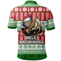 Hawaiian Santa Claus Warrior Polo Shirt Christmas LT6 - Polynesian Pride
