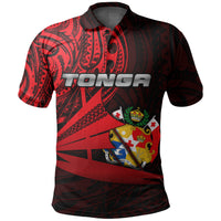 Custom and Number Tonga Polo Shirt Kalia Polynesian NO.1 LT6 - Polynesian Pride