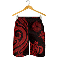 American Samoa Men's Short - Red Tentacle Turtle - Polynesian Pride