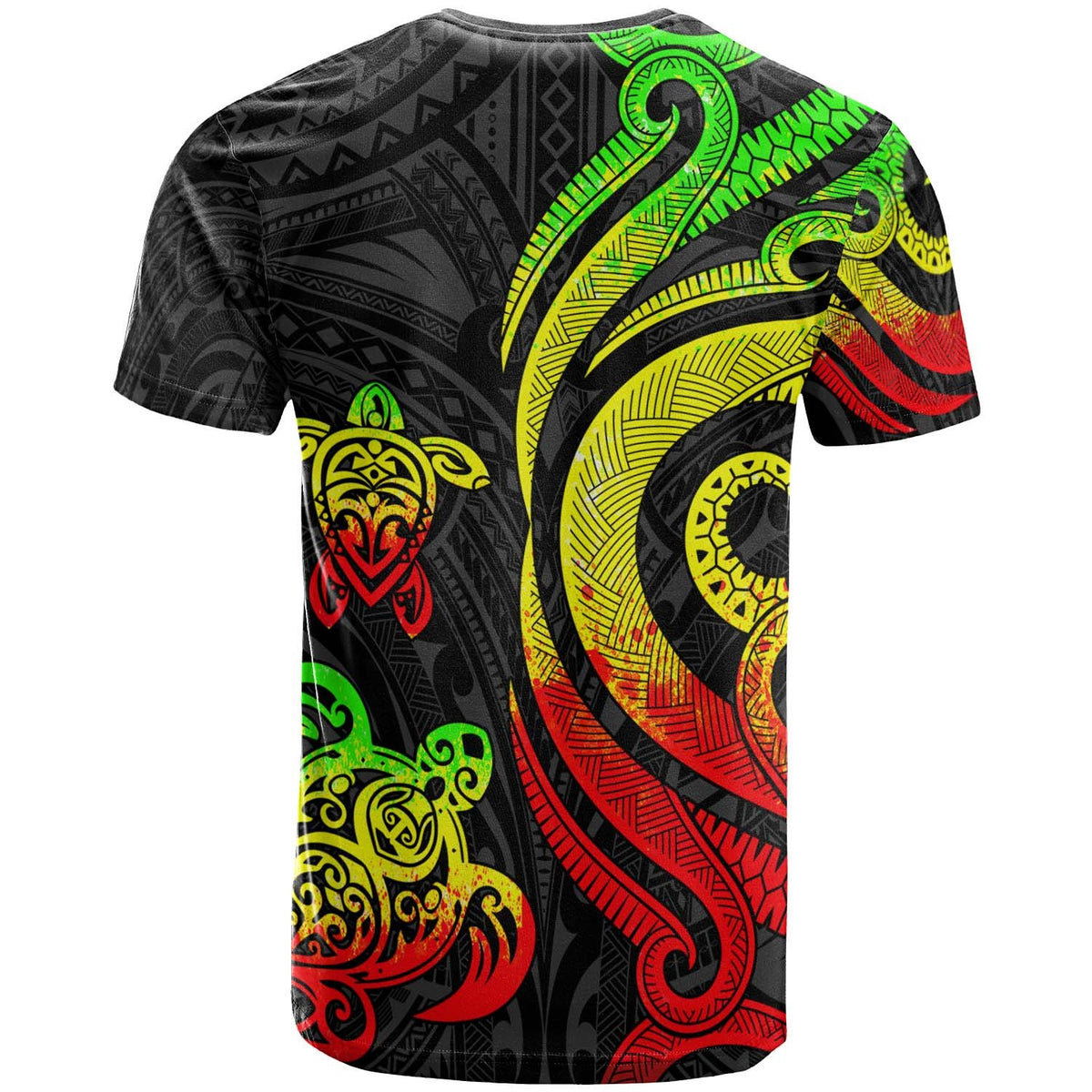 Cook islands T Shirt Reggae Tentacle Turtle - Polynesian Pride