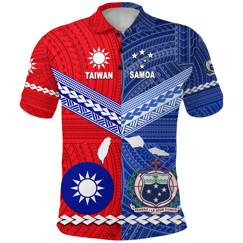 Taiwanese and Samoan Polynesian Polo Shirt Together LT8 Kid - Polynesian Pride