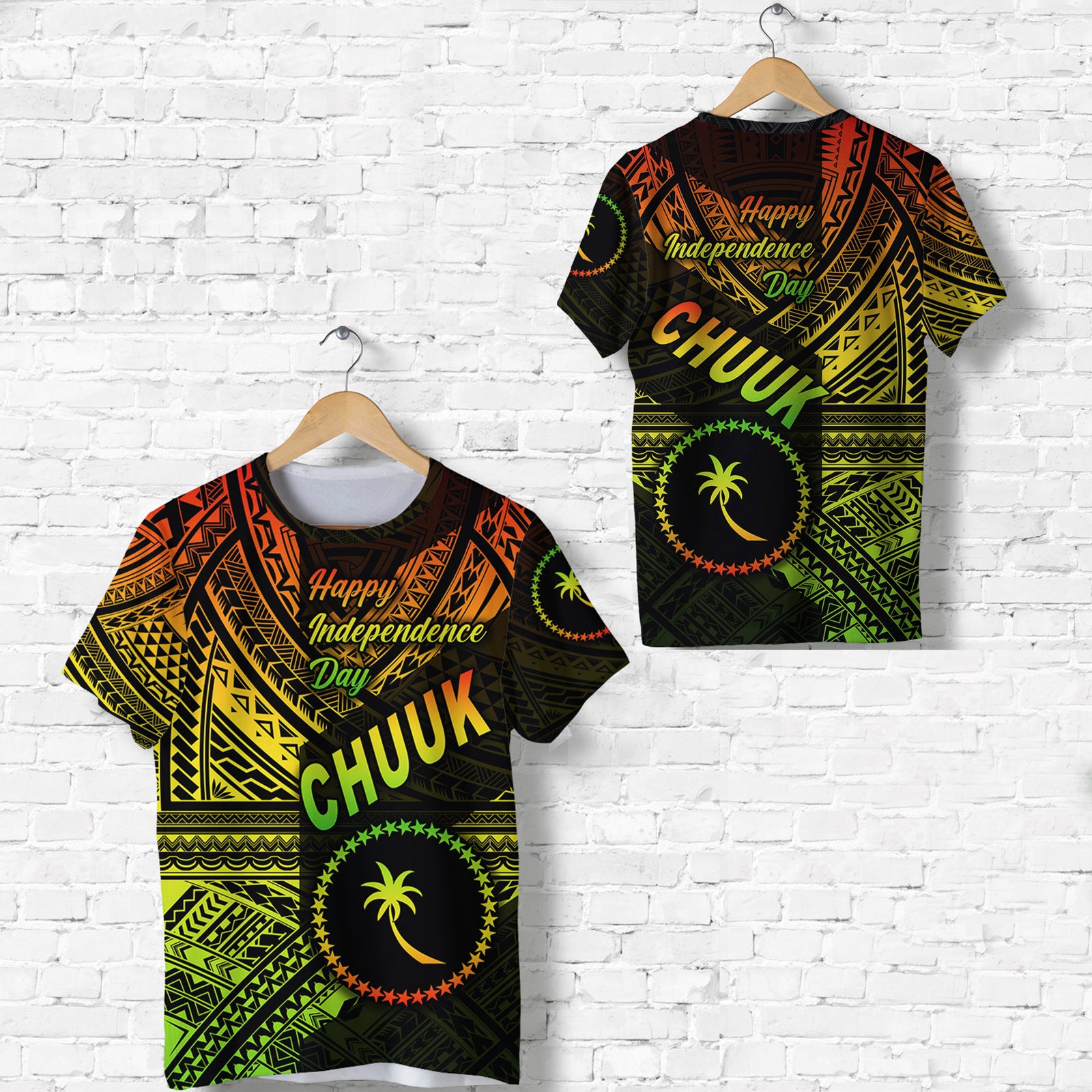 FSM Chuuk T Shirt Happy Independence Day Original Vibes Reggae LT8 Unisex Reggae - Polynesian Pride