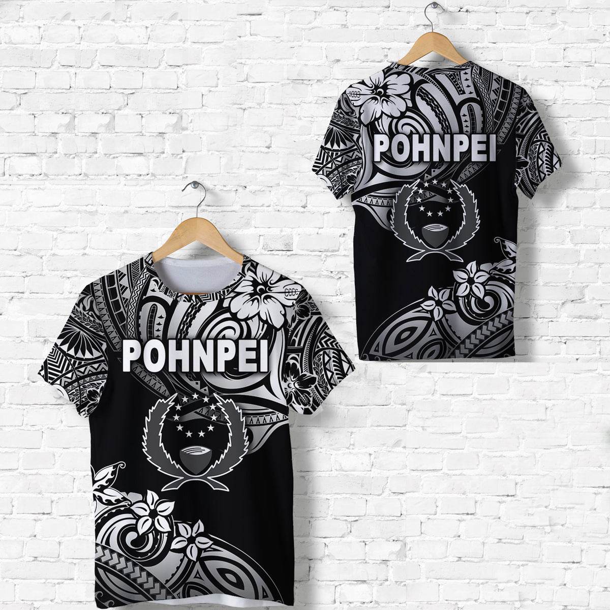 FSM Pohnpei T Shirt Unique Vibes Black LT8 Unisex Black - Polynesian Pride
