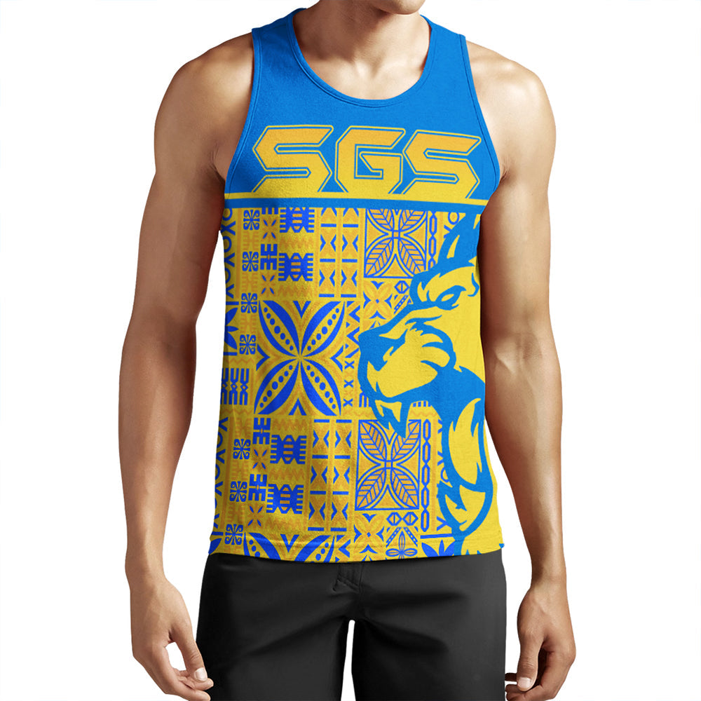 Suva Grammar School Tank Top LT10 Blue - Polynesian Pride