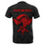 Polynesian Kakau Helmet Weapon Red Kanaka Warrior T Shirt - Polynesian Pride