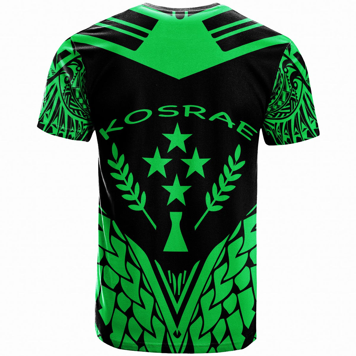 Kosrae Custom T Shirt Aquaman Green Color - Polynesian Pride