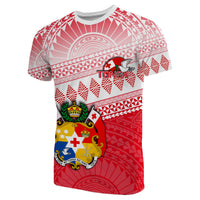 Custom Tonga Rugby T Shirt Polynesian Style Unisex Red - Polynesian Pride
