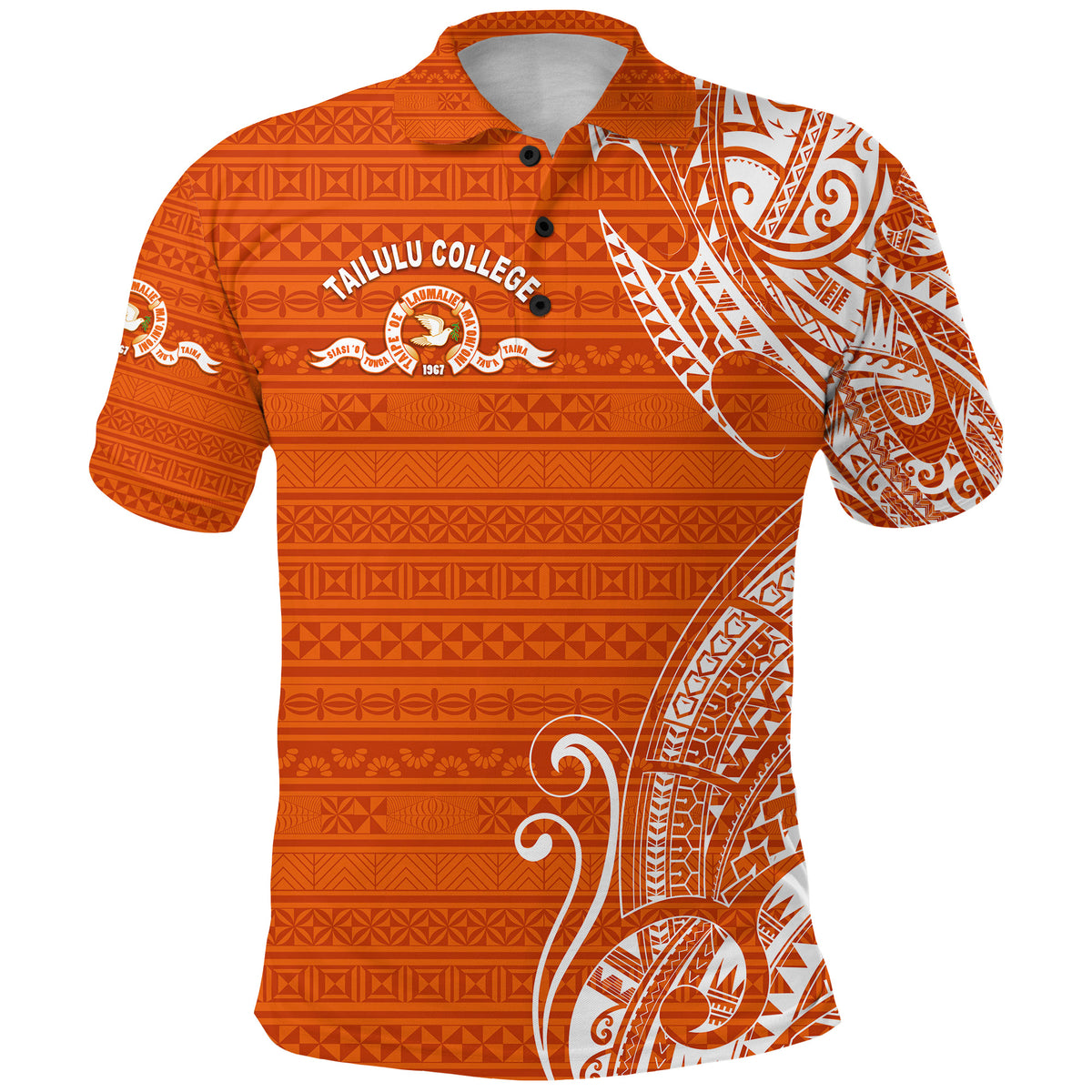 Custom Tonga Tailulu College Polo Shirt Simple Vibes LT8 - Polynesian Pride