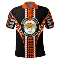 Hawaii Polo Shirt Campbell High Football Jersey Polo Shirt - Polynesian Pride
