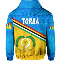 Custom Torba Province Zip Hoodie Vanuatu Pattern Traditional Style LT8 - Polynesian Pride