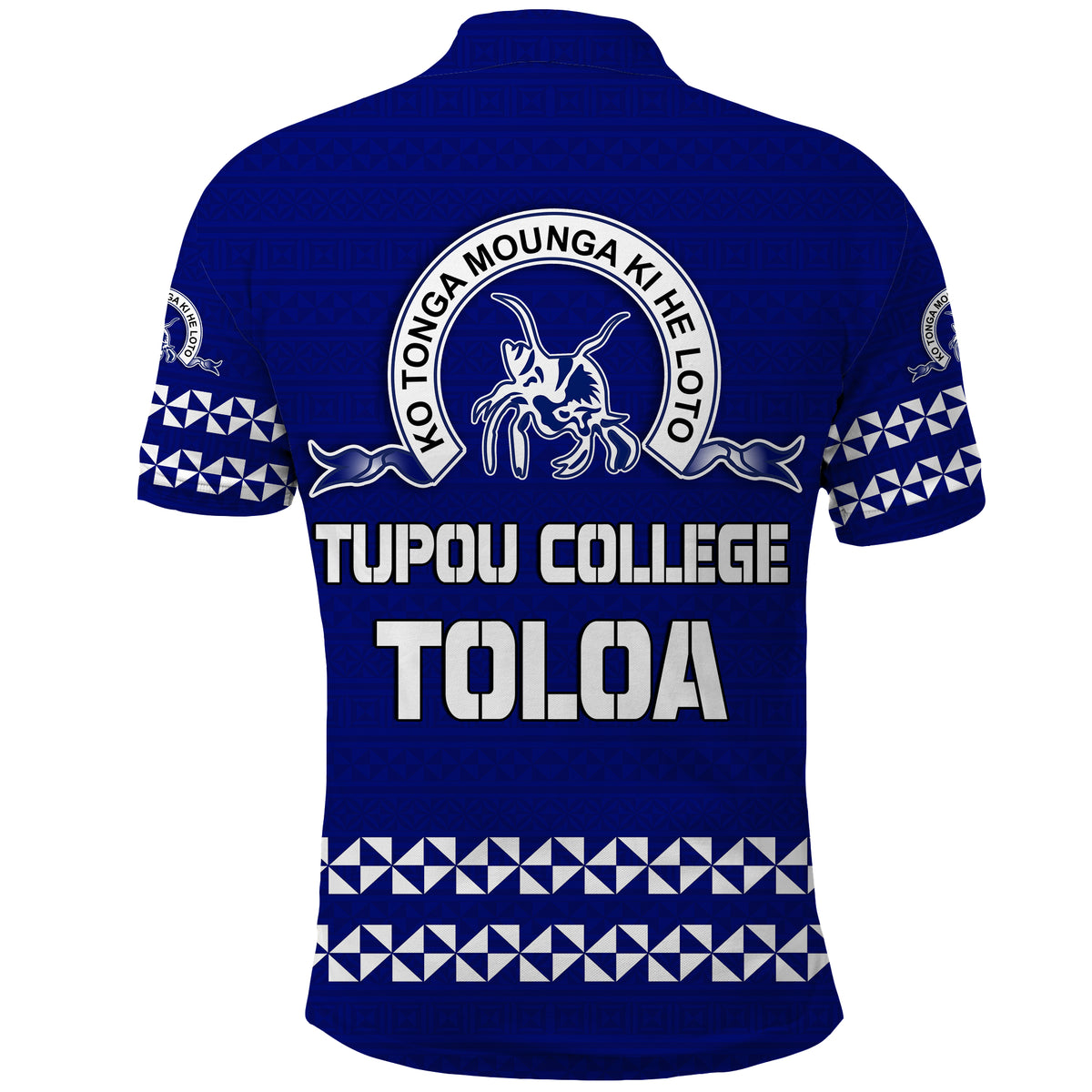 Tonga Tupou College Toloa Polo Shirt 160 Years Anniversary Tongan Ngatu LT13 - Polynesian Pride