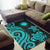 Northern Mariana Islands Area Rug - Turquoise Tentacle Turtle - Polynesian Pride