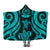 Vanuatu Hooded Blanket - Turquoise Tentacle Turtle Hooded Blanket Turquoise - Polynesian Pride