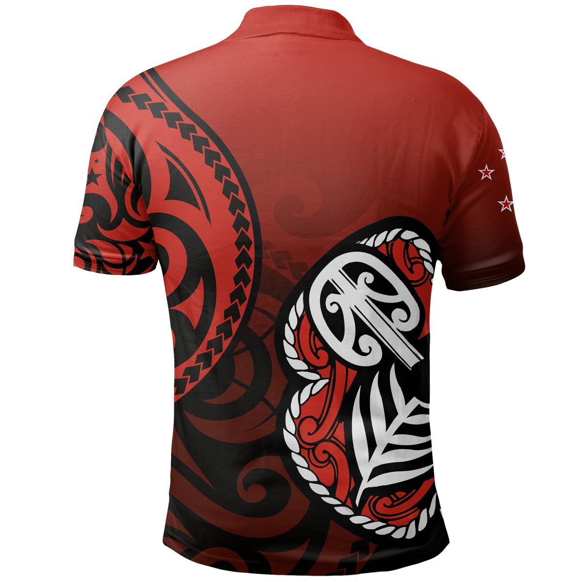 Lest We Forget Maori Poppy Pullover Polo Shirt - Polynesian Pride