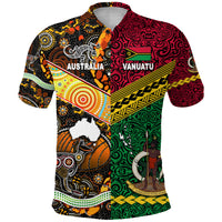 Custom Vanuatu Australia Polo Shirt Together LT8 - Polynesian Pride
