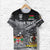 Custom Vanuatu Fiji T Shirt Together Black LT8 - Polynesian Pride