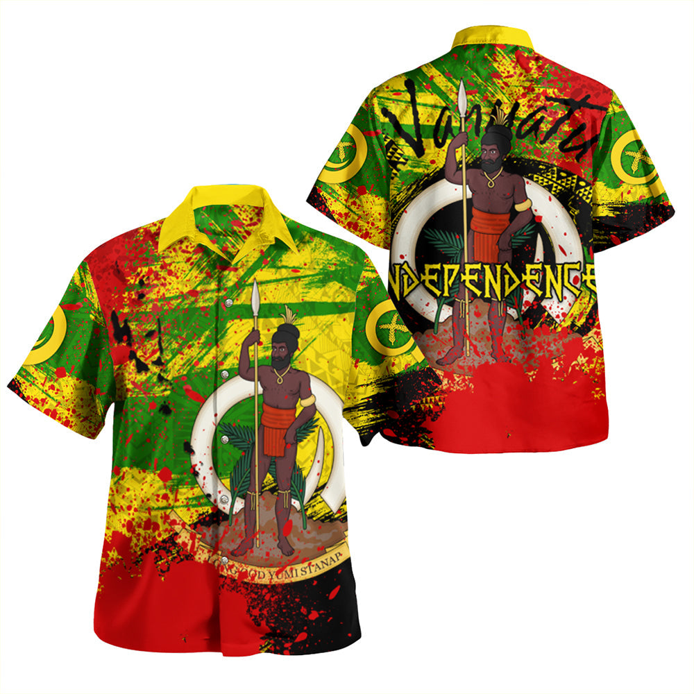 Vanuatu Independence Day Grunge Beach Shirt LT10 Unisex Yellow - Polynesian Pride