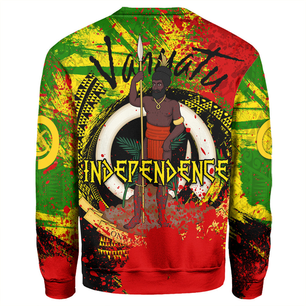 Vanuatu Independence Day Grunge Sweatshirt LT10 - Polynesian Pride