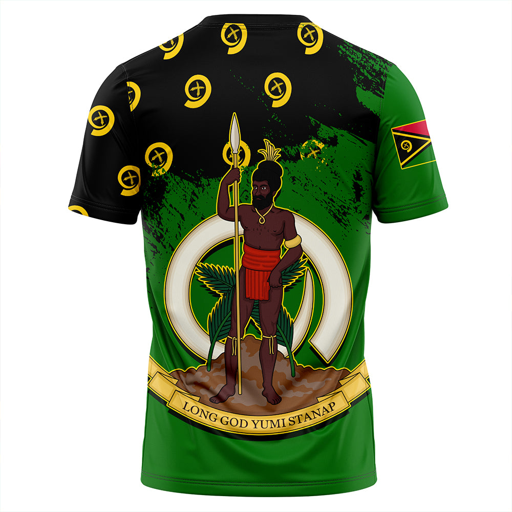 Vanuatu Flag Pattern Style T Shirt LT10 - Polynesian Pride