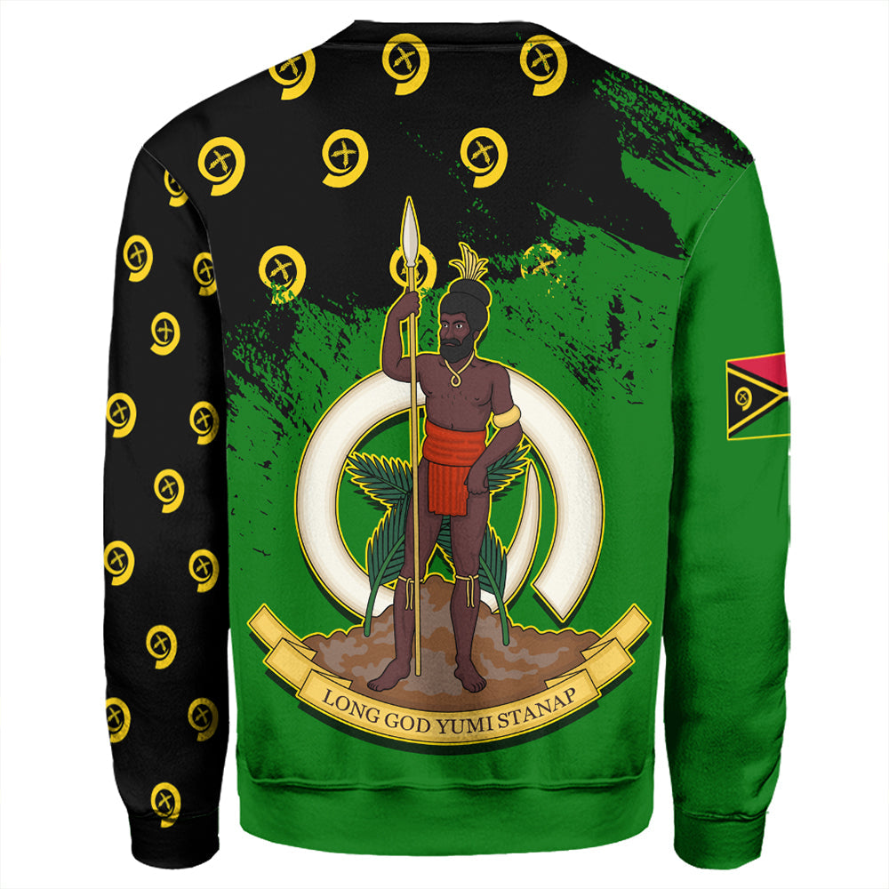 Vanuatu Flag Pattern Style Sweatshirt LT10 - Polynesian Pride