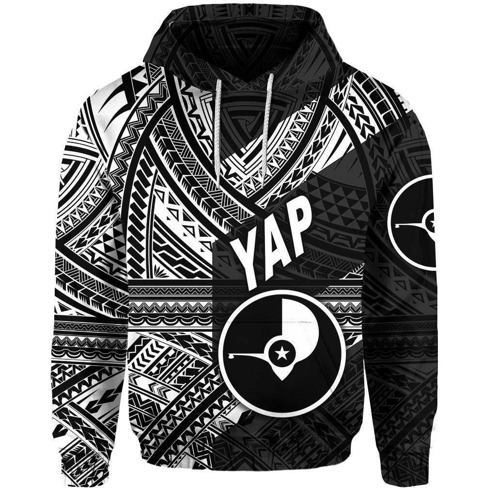 Custom FSM Yap Hoodie Original Style Black LT8 - Polynesian Pride