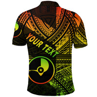 Custom FSM Yap Polo Shirt Original Style Reggae LT8 - Polynesian Pride