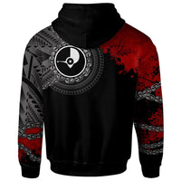 YAP Zip up Hoodie Polynesian Chain Style - Polynesian Pride