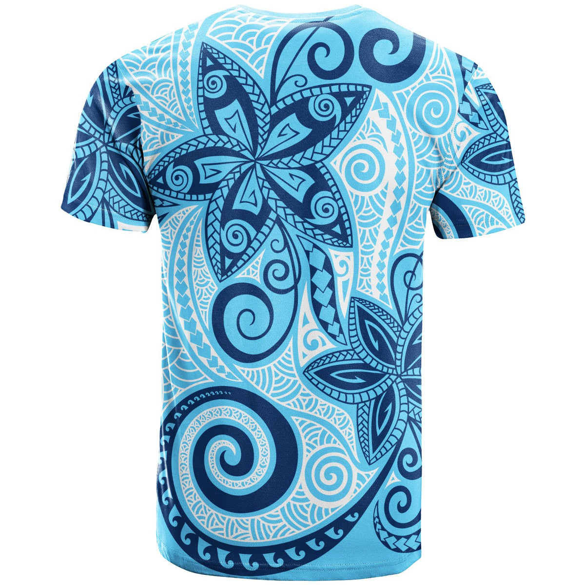 Papua New Guinea T Shirt Tribal Plumeria Pattern - Polynesian Pride