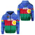 Shefa Province Zip Hoodie Vanuatu Pattern Traditional Style LT8 Unisex Blue - Polynesian Pride