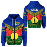 New Caledonia Kanaky Zip Hoodie Kanaky Vibes LT8 Blue - Polynesian Pride